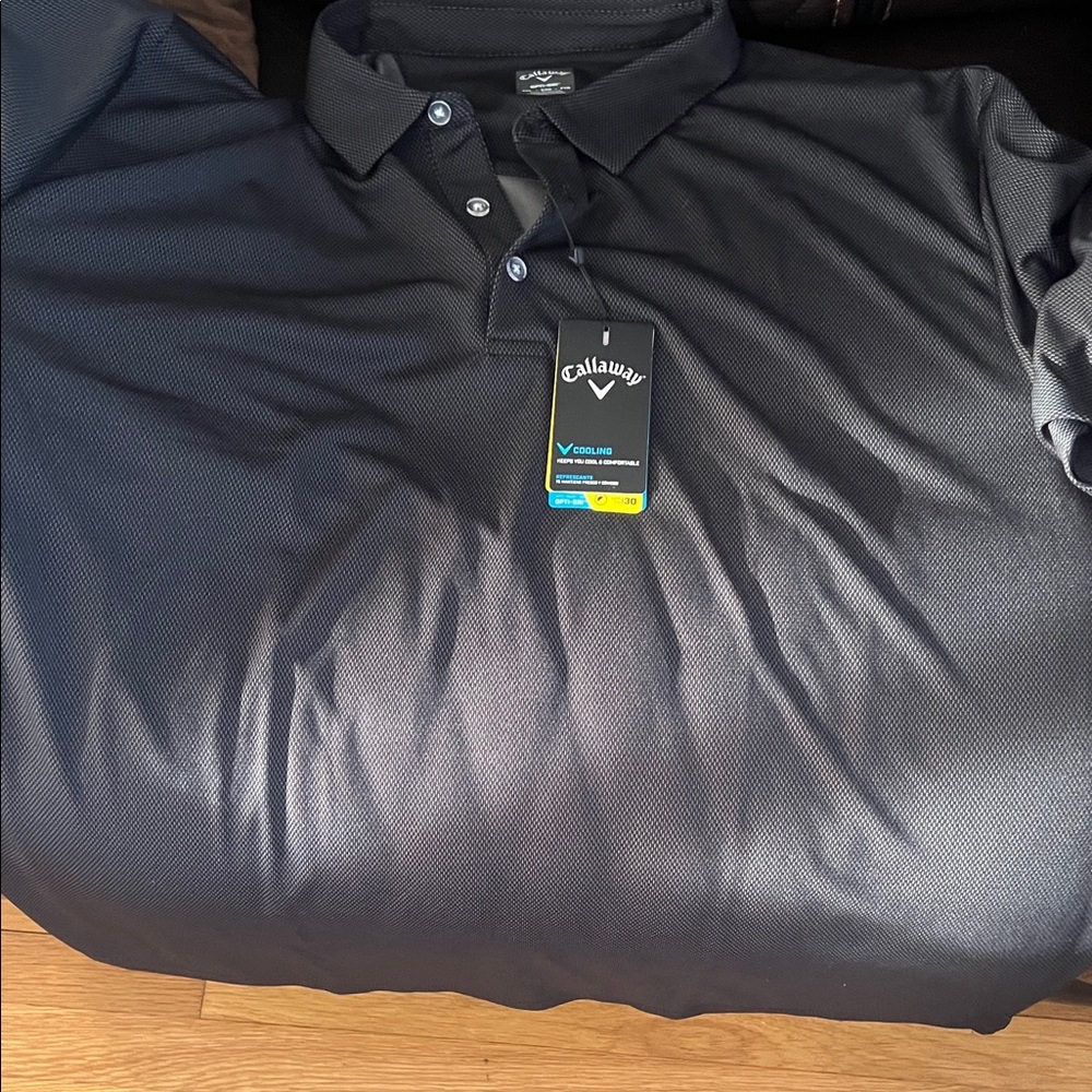 Callaway Men's Navy Blue Short-Sleeve Polo